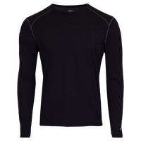Hot Chillys men's long sleeve thermal top in black with contrast stitching for cold weather