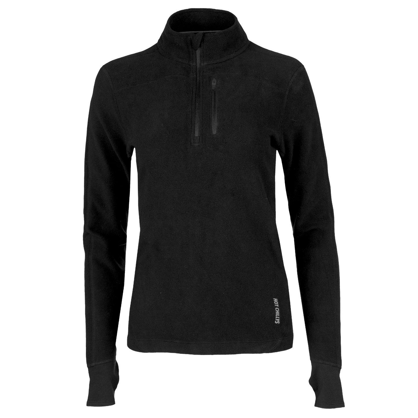 Women's La Montaña Fleece Zip-T#color_black-black