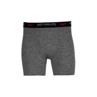 Hot Chillys Men's Clima-Tek Boxer - Grey Heather