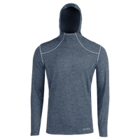 Hot Chillys Men's thermal hoodie in dark gray with a snug fit and lightweight fabric for warmth