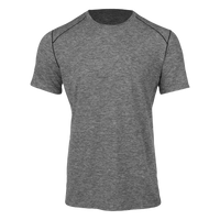Hot Chillys moisture wicking men's Clima-Tek tee in gray with short sleeves and crewneck design