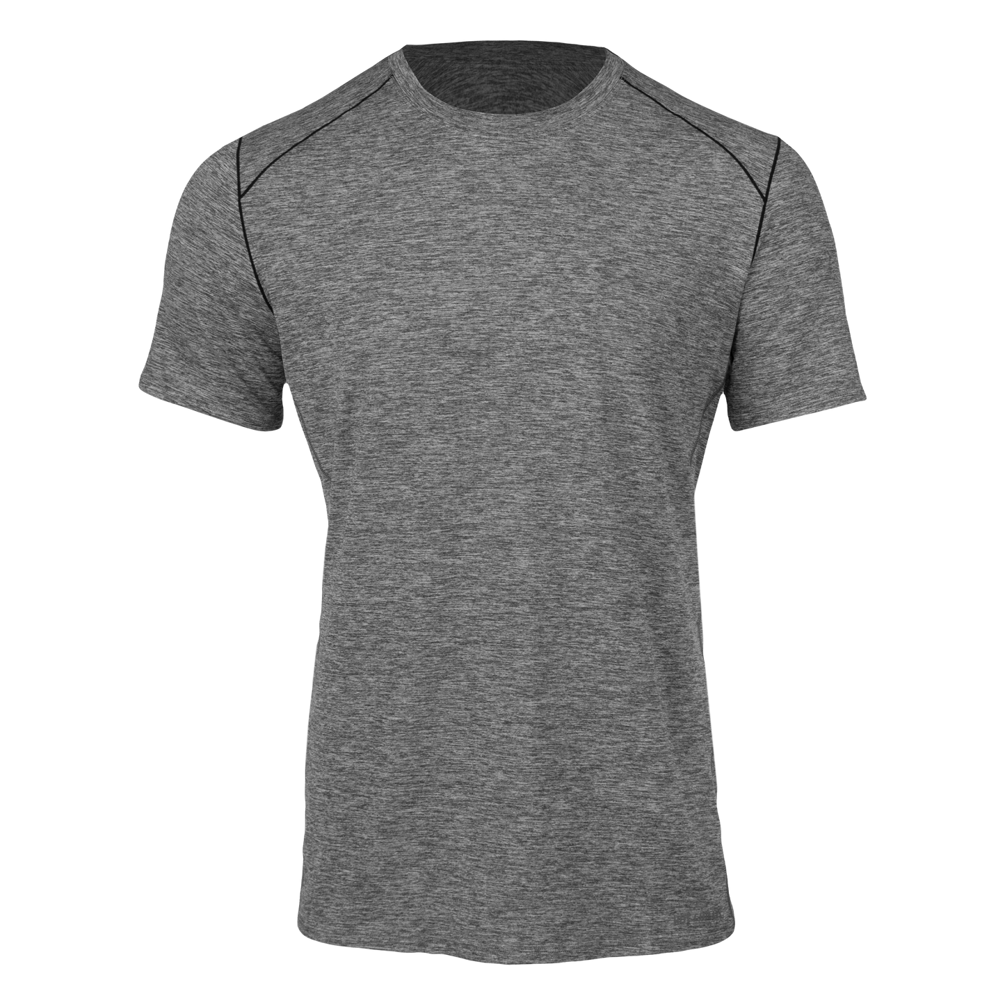 Hot Chillys moisture wicking men's Clima-Tek tee in gray with short sleeves and crewneck design